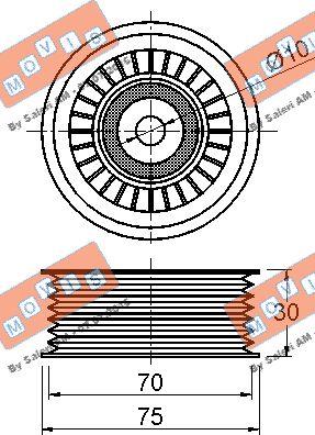 MOVIS AST3231 - Паразитна / водеща ролка, пистов ремък vvparts.bg