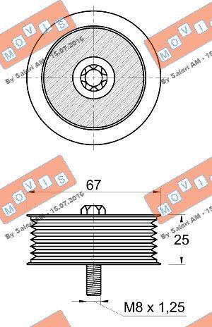 MOVIS AST3758 - Паразитна / водеща ролка, пистов ремък vvparts.bg