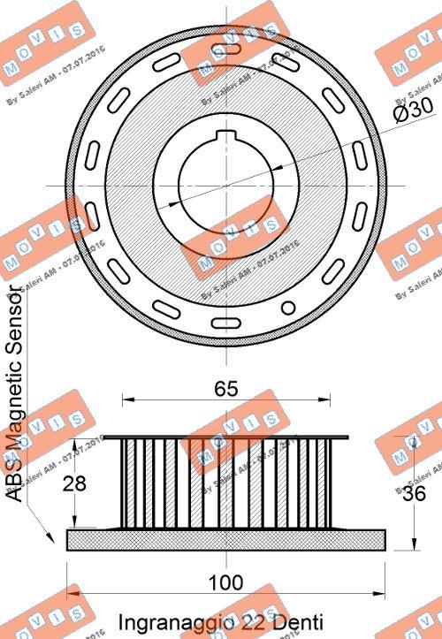 MOVIS AST3765 - Зъбно колело, колянов вал vvparts.bg