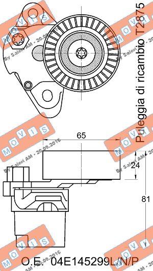 MOVIS AST3782 - Ремъчен обтегач, пистов ремък vvparts.bg