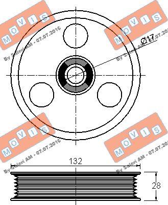 MOVIS AST2947 - Паразитна / водеща ролка, пистов ремък vvparts.bg