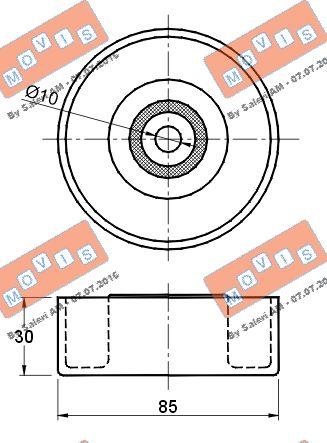 MOVIS AST2923 - Паразитна / водеща ролка, пистов ремък vvparts.bg