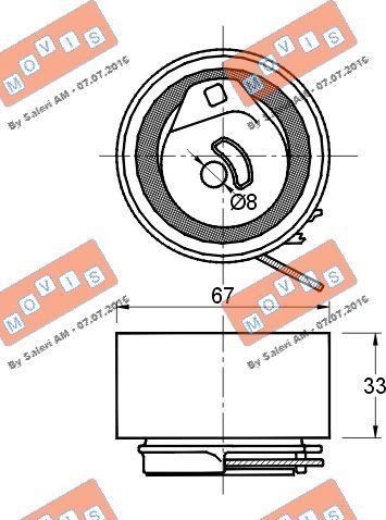 MOVIS AST2418 - Обтяжна ролка, ангренаж vvparts.bg