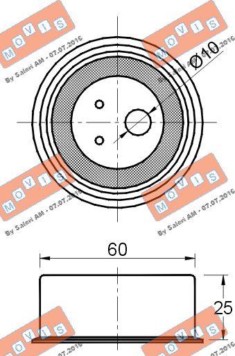 MOVIS AST2677 - Обтяжна ролка, ангренаж vvparts.bg