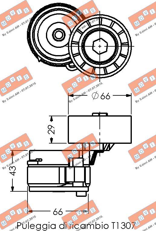 MOVIS AST2094 - Ремъчен обтегач, пистов ремък vvparts.bg