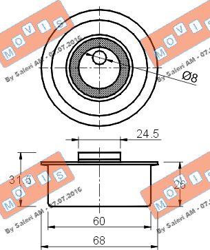 MOVIS AST2086 - Обтяжна ролка, ангренаж vvparts.bg