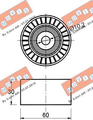 MOVIS AST2181 - Паразитна / водеща ролка, зъбен ремък vvparts.bg