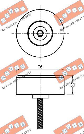 MOVIS AST2170 - Паразитна / водеща ролка, пистов ремък vvparts.bg