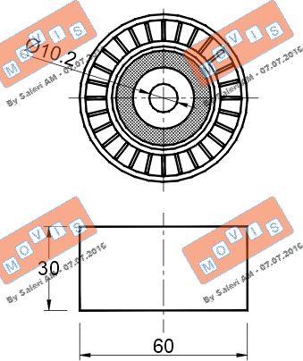 MOVIS AST2830 - Паразитна / водеща ролка, пистов ремък vvparts.bg
