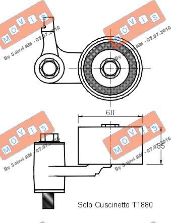 MOVIS AST2714 - Обтяжна ролка, ангренаж vvparts.bg