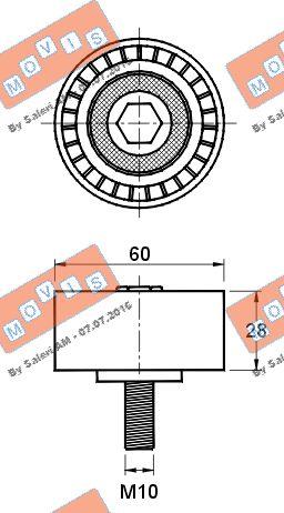 MOVIS AST2729 - Паразитна / водеща ролка, пистов ремък vvparts.bg