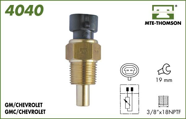 MTE-Thomson 4040 - Датчик, температура на охладителната течност vvparts.bg