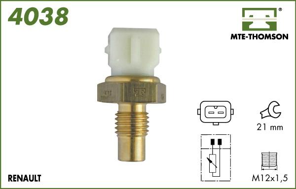 MTE-Thomson 4038 - Датчик, температура на охладителната течност vvparts.bg