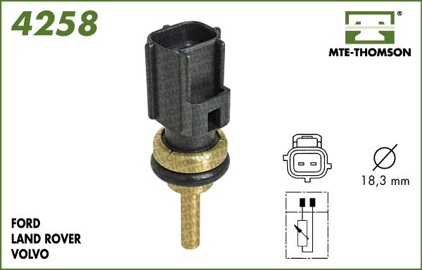 MTE-Thomson 4258 - Датчик, температура на охладителната течност vvparts.bg