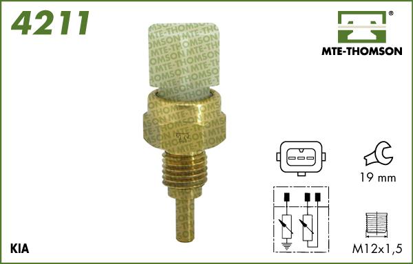 MTE-Thomson 4211 - Датчик, температура на охладителната течност vvparts.bg