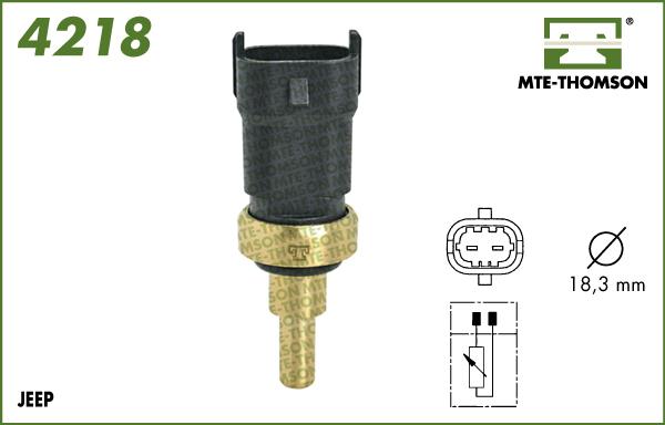 MTE-Thomson 4218 - Датчик, температура на охладителната течност vvparts.bg