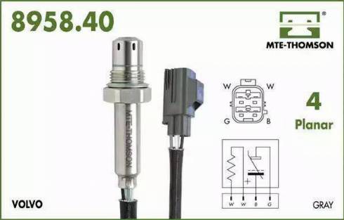 MTE-Thomson 8958.40.088 - Ламбда-сонда vvparts.bg