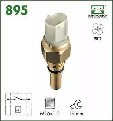 MTE-Thomson 821 - Термошалтер, вентилатор на радиатора vvparts.bg