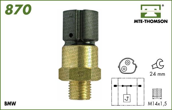 MTE-Thomson 870 - Термошалтер, вентилатор на радиатора vvparts.bg