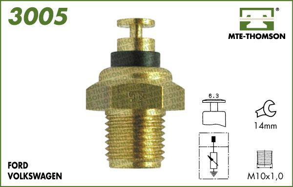 MTE-Thomson 3005 - Датчик, температура на охладителната течност vvparts.bg