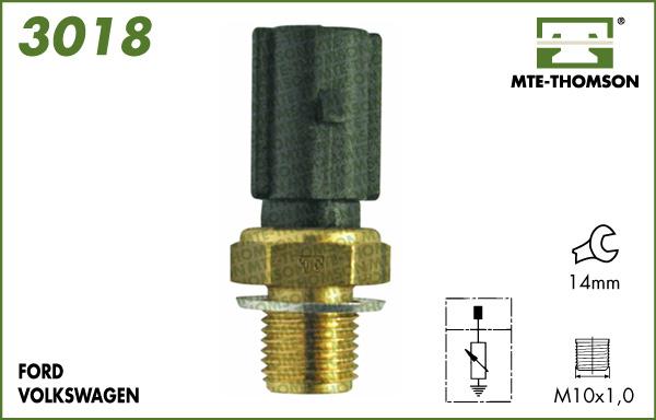 MTE-Thomson 3018 - Датчик, температура на охладителната течност vvparts.bg