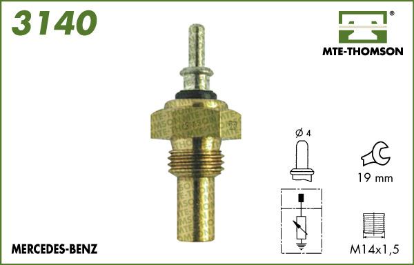 MTE-Thomson 3140 - Датчик, температура на охладителната течност vvparts.bg