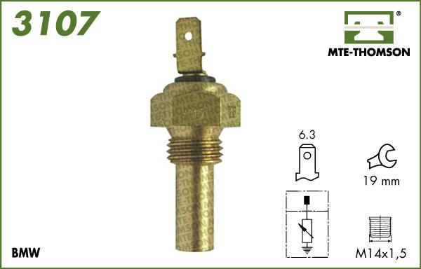 MTE-Thomson 3107 - Датчик, температура на охладителната течност vvparts.bg