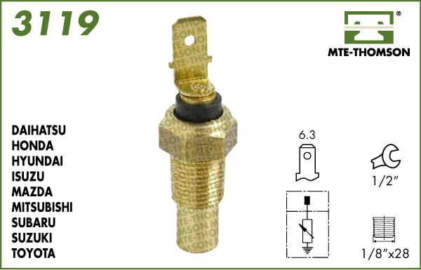 MTE-Thomson 3119 - Датчик, температура на охладителната течност vvparts.bg