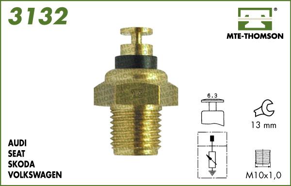 MTE-Thomson 3132 - Датчик, температура на охладителната течност vvparts.bg