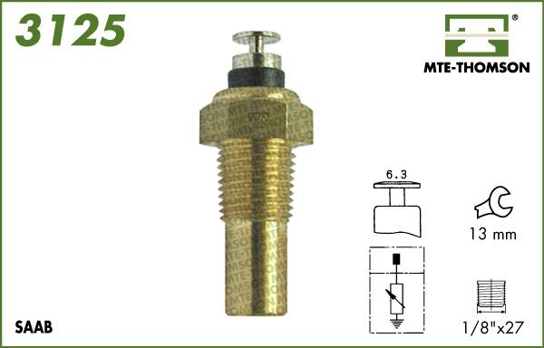 MTE-Thomson 3125 - Датчик, температура на охладителната течност vvparts.bg