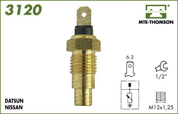 MTE-Thomson 3120 - Датчик, температура на охладителната течност vvparts.bg