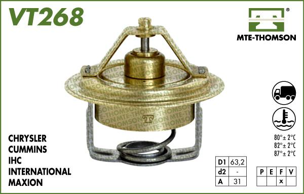 MTE-Thomson 268.90 - Термостат, охладителна течност vvparts.bg