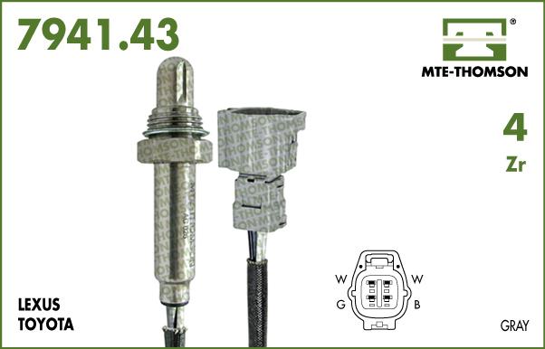 MTE-Thomson 7941.43.080 - Ламбда-сонда vvparts.bg