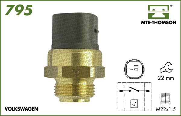 MTE-Thomson 795.95/90 - Термошалтер, вентилатор на радиатора vvparts.bg