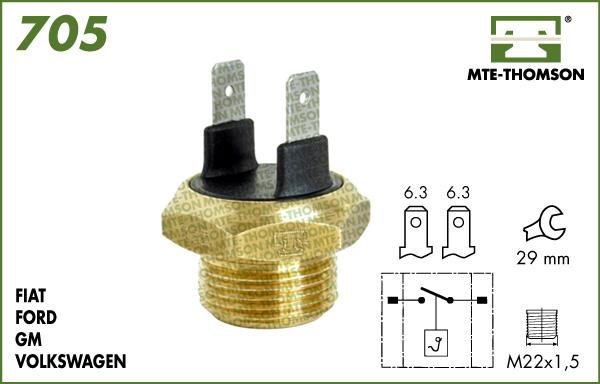 MTE-Thomson 705.95/90 - Термошалтер, вентилатор на радиатора vvparts.bg