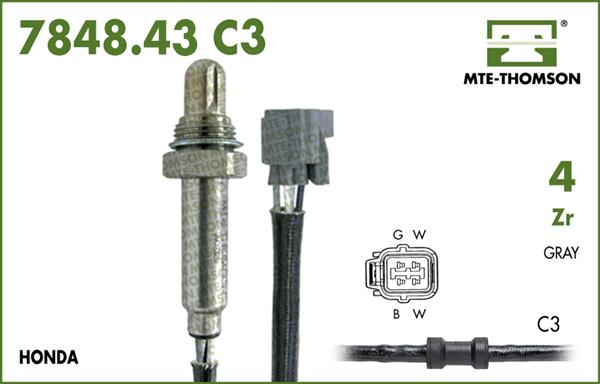 MTE-Thomson 7848.43.050C3 - Ламбда-сонда vvparts.bg