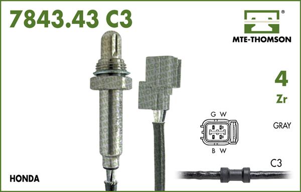 MTE-Thomson 7843.43.050C3 - Ламбда-сонда vvparts.bg