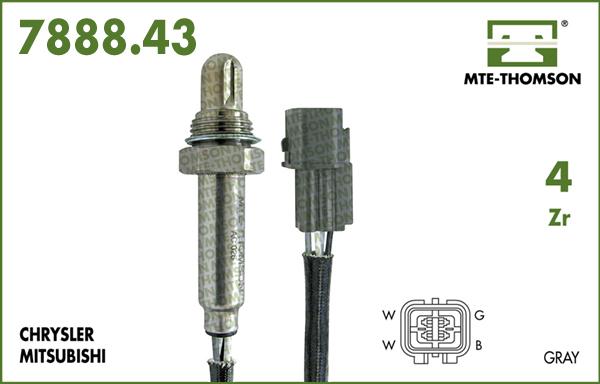 MTE-Thomson 7888.43.080 - Ламбда-сонда vvparts.bg