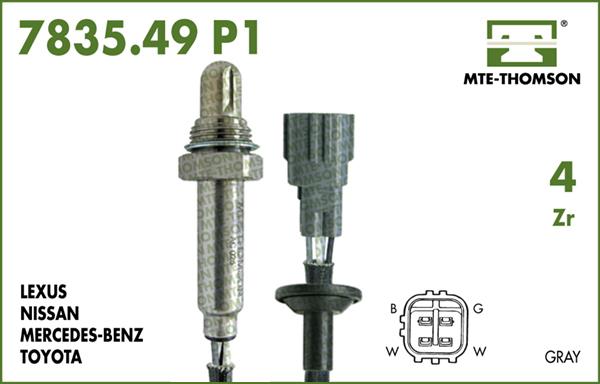 MTE-Thomson 7835.49.050P1 - Ламбда-сонда vvparts.bg