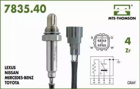 MTE-Thomson 7835.40.070 - Ламбда-сонда vvparts.bg