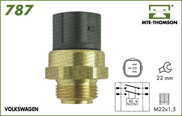 MTE-Thomson 787.95/102 - Термошалтер, вентилатор на радиатора vvparts.bg