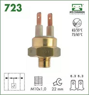 MTE-Thomson 723 - Датчик, температура на охладителната течност vvparts.bg