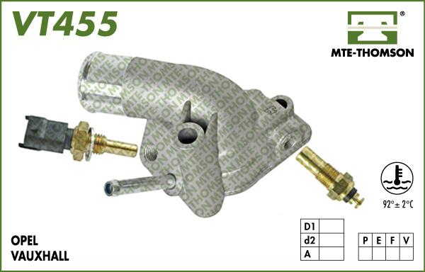 MTE-Thomson VT455.92 - Термостат, охладителна течност vvparts.bg