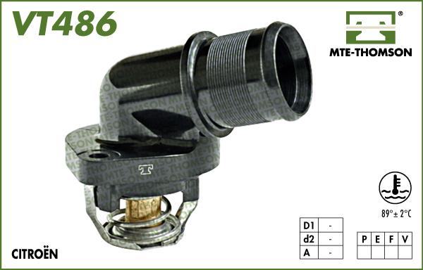 MTE-Thomson VT486.89 - Термостат, охладителна течност vvparts.bg