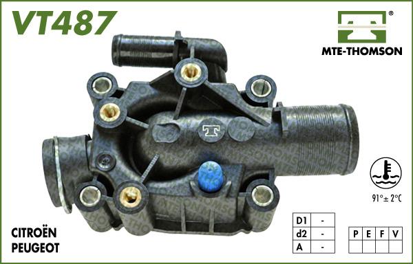 MTE-Thomson VT487.91 - Термостат, охладителна течност vvparts.bg