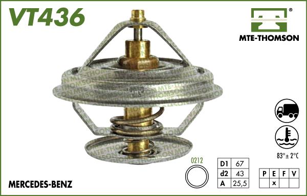 MTE-Thomson VT436.83 - Термостат, охладителна течност vvparts.bg