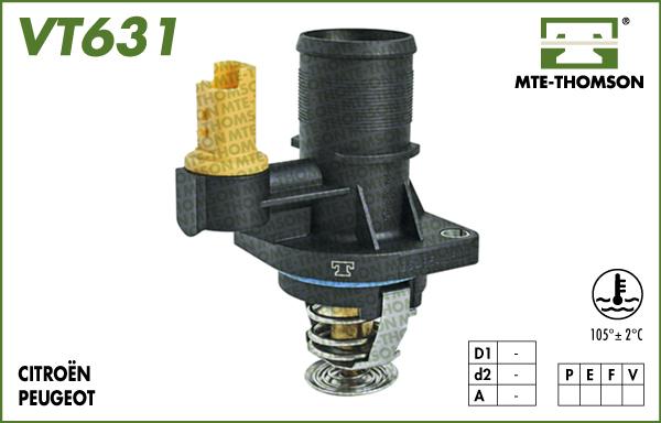 MTE-Thomson VT631.105 - Термостат, охладителна течност vvparts.bg