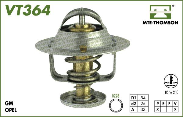 MTE-Thomson VT364.85 - Термостат, охладителна течност vvparts.bg