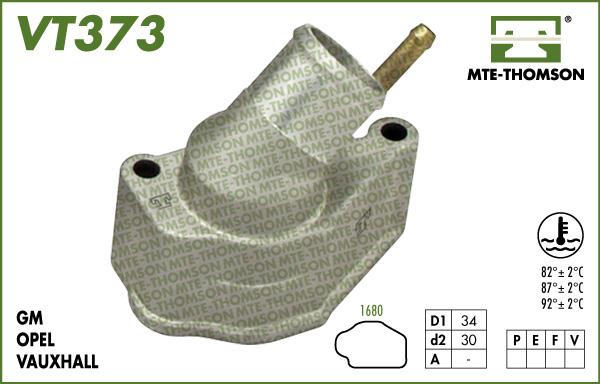 MTE-Thomson VT373.92 - Термостат, охладителна течност vvparts.bg