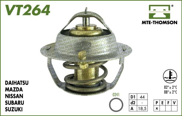 MTE-Thomson VT264.88 - Термостат, охладителна течност vvparts.bg